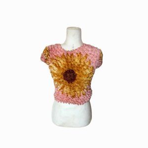 Stretchy Flower Blouse